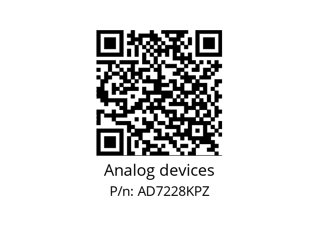   Analog devices AD7228KPZ