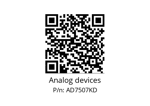   Analog devices AD7507KD