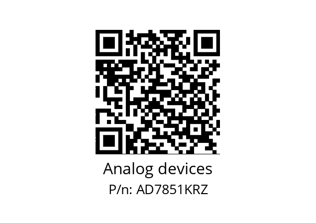   Analog devices AD7851KRZ