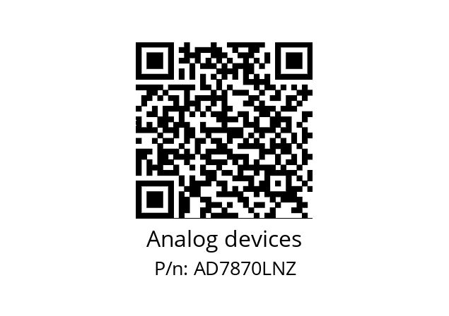   Analog devices AD7870LNZ