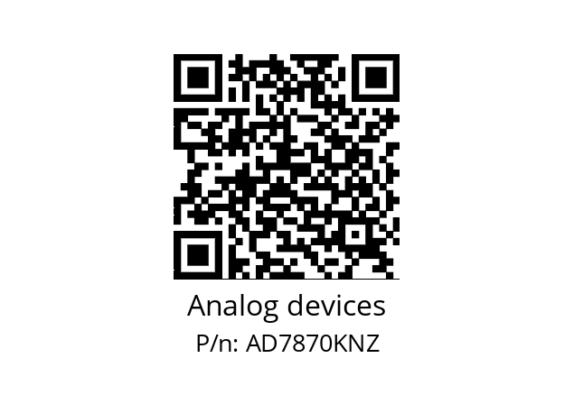   Analog devices AD7870KNZ