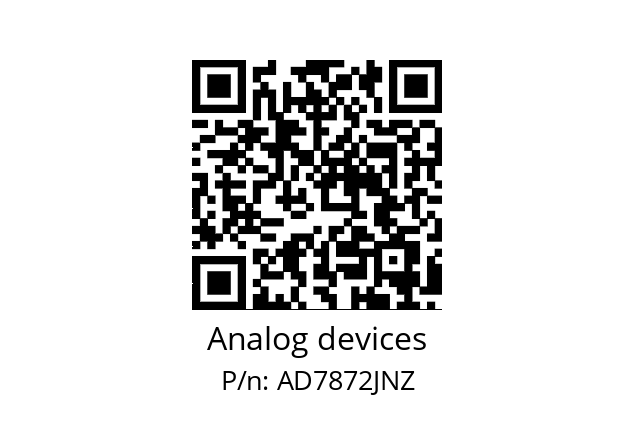   Analog devices AD7872JNZ