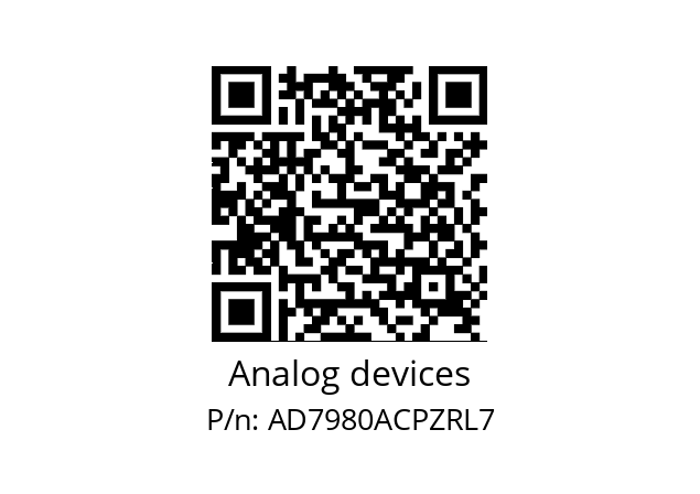   Analog devices AD7980ACPZRL7