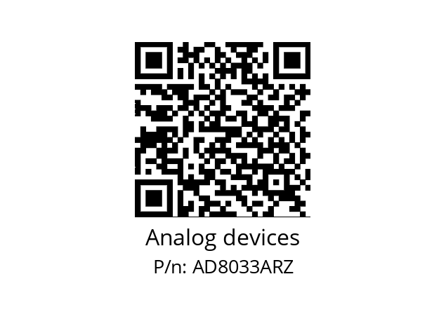   Analog devices AD8033ARZ