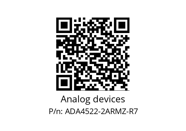   Analog devices ADA4522-2ARMZ-R7