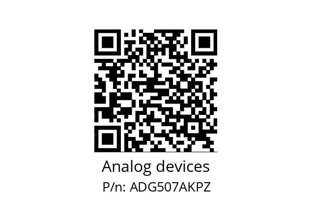   Analog devices ADG507AKPZ