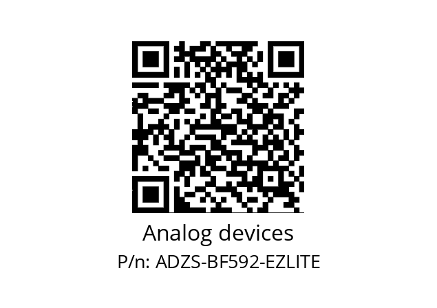   Analog devices ADZS-BF592-EZLITE