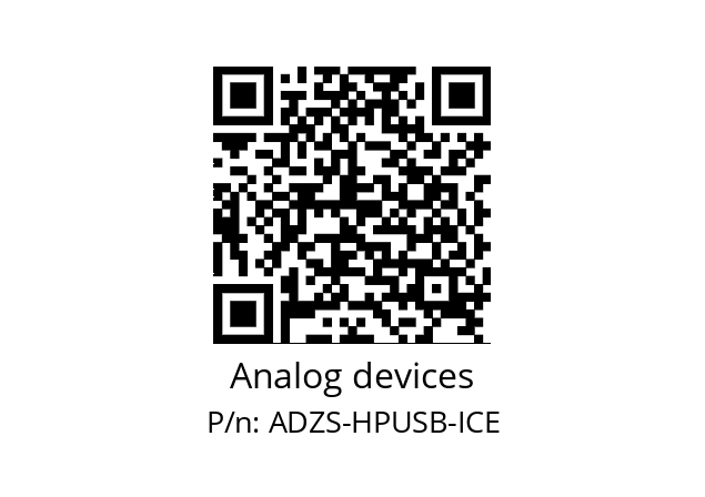   Analog devices ADZS-HPUSB-ICE