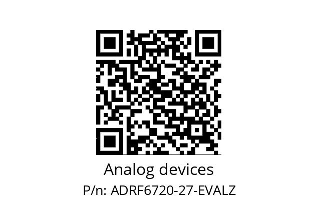   Analog devices ADRF6720-27-EVALZ