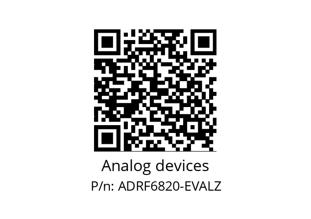   Analog devices ADRF6820-EVALZ