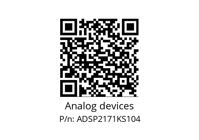   Analog devices ADSP2171KS104