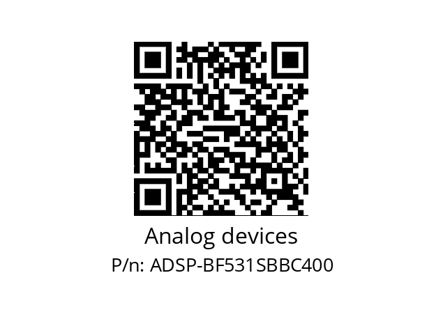   Analog devices ADSP-BF531SBBC400