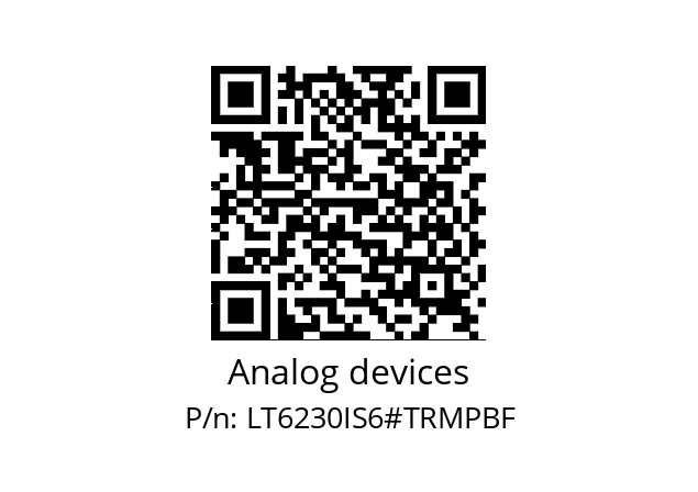   Analog devices LT6230IS6#TRMPBF