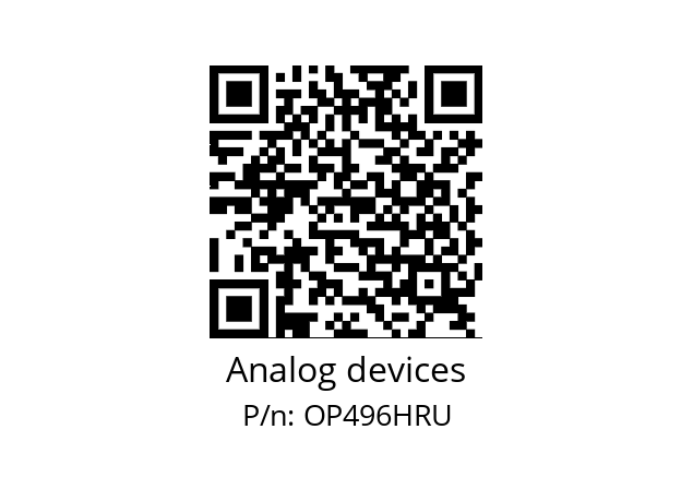   Analog devices OP496HRU