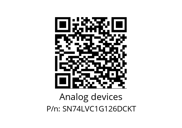   Analog devices SN74LVC1G126DCKT