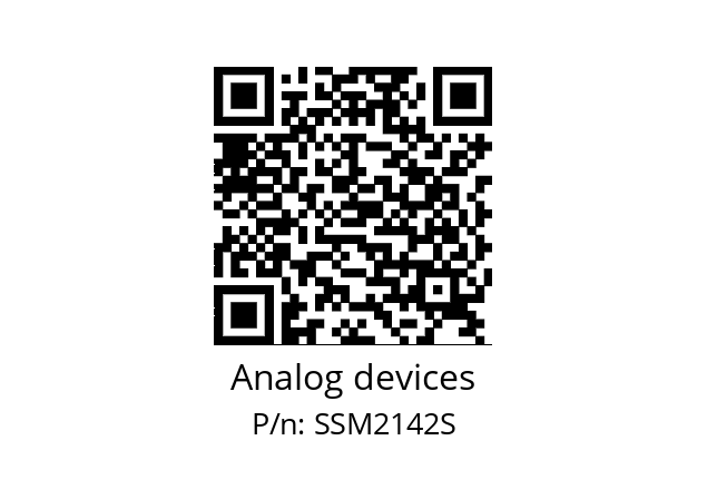   Analog devices SSM2142S