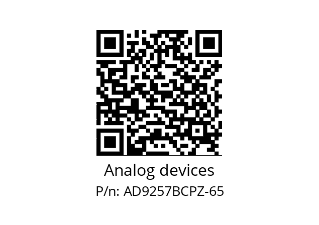   Analog devices AD9257BCPZ-65