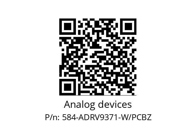   Analog devices 584-ADRV9371-W/PCBZ