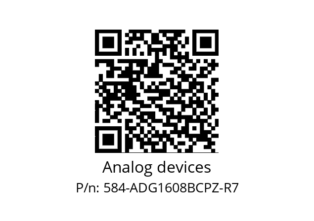   Analog devices 584-ADG1608BCPZ-R7