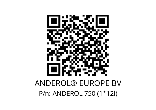   ANDEROL® EUROPE BV ANDEROL 750 (1*12l)