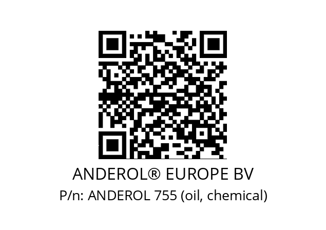   ANDEROL® EUROPE BV ANDEROL 755 (oil, chemical)