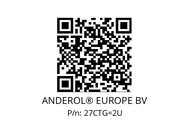   ANDEROL® EUROPE BV 27CTG=2U