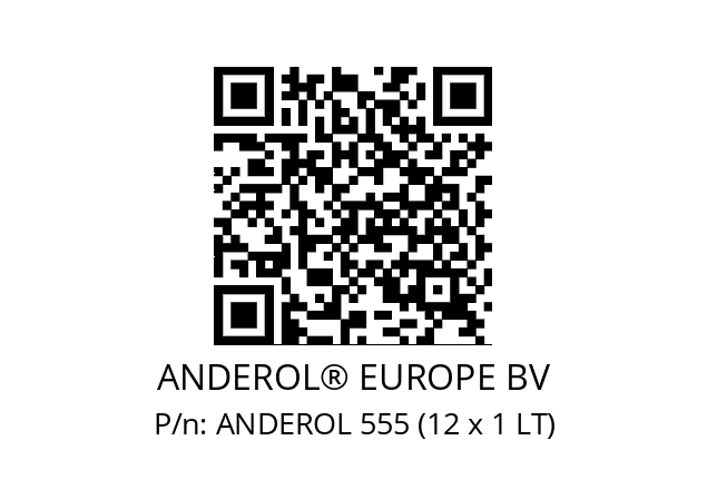   ANDEROL® EUROPE BV ANDEROL 555 (12 x 1 LT)