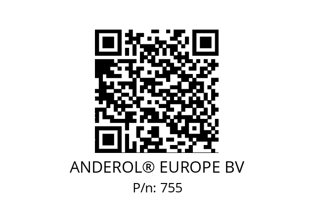   ANDEROL® EUROPE BV 755