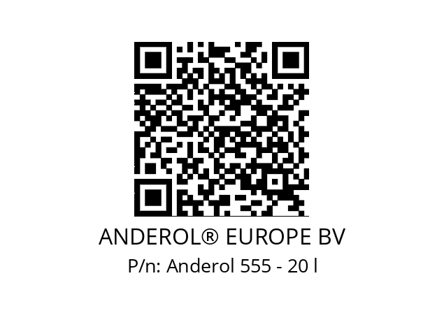   ANDEROL® EUROPE BV Anderol 555 - 20 l