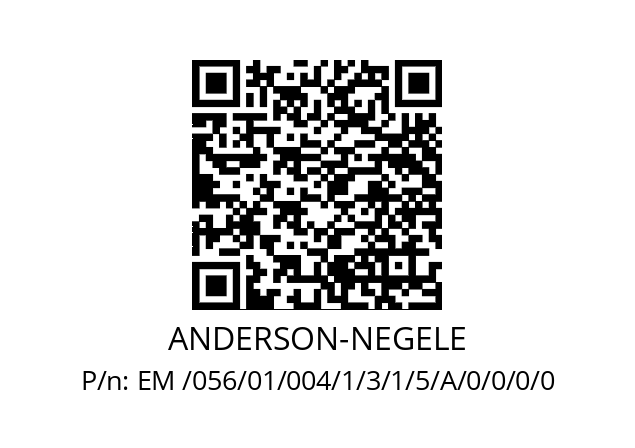   ANDERSON-NEGELE EM /056/01/004/1/3/1/5/A/0/0/0/0