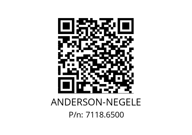  NVS-186/500 ANDERSON-NEGELE 7118.6500