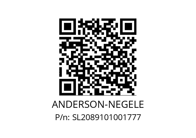   ANDERSON-NEGELE SL2089101001777