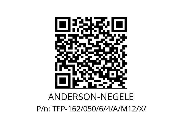   ANDERSON-NEGELE TFP-162/050/6/4/A/M12/X/