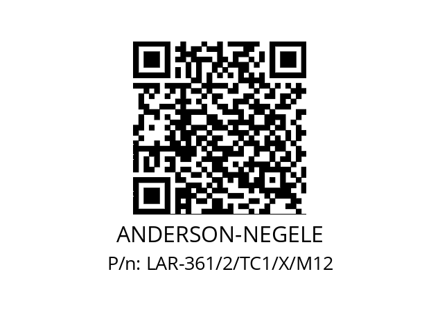   ANDERSON-NEGELE LAR-361/2/TC1/X/M12