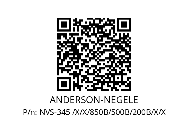   ANDERSON-NEGELE NVS-345 /X/X/850B/500B/200B/X/X