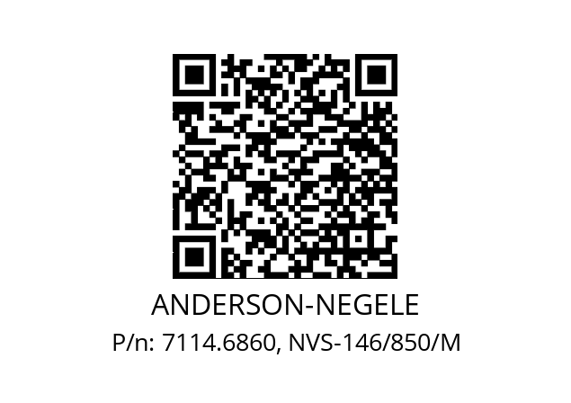   ANDERSON-NEGELE 7114.6860, NVS-146/850/M