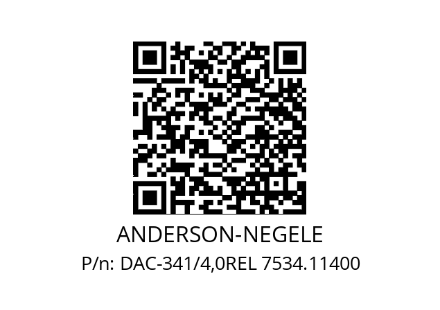   ANDERSON-NEGELE DAC-341/4,0REL 7534.11400