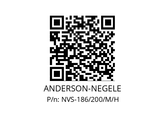   ANDERSON-NEGELE NVS-186/200/M/H