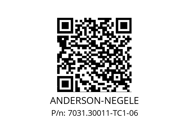   ANDERSON-NEGELE 7031.30011-TC1-06