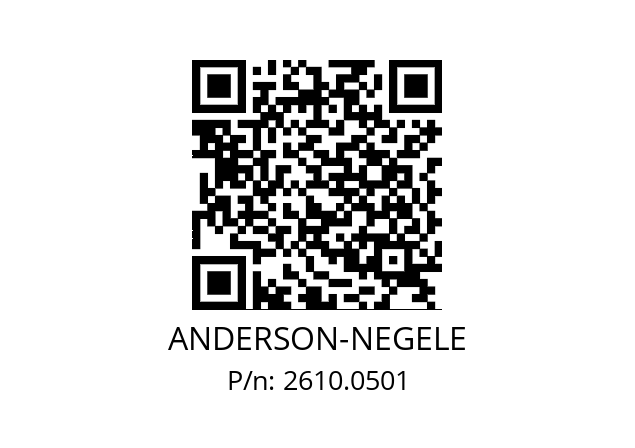   ANDERSON-NEGELE 2610.0501