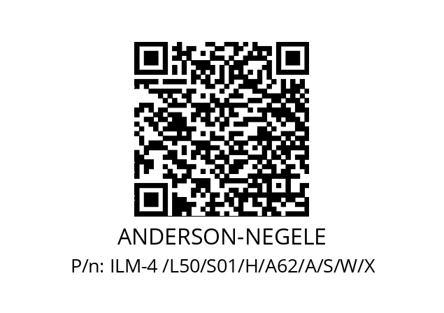   ANDERSON-NEGELE ILM-4 /L50/S01/H/A62/A/S/W/X