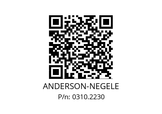   ANDERSON-NEGELE 0310.2230