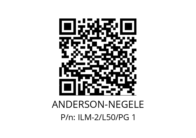   ANDERSON-NEGELE ILM-2/L50/PG 1