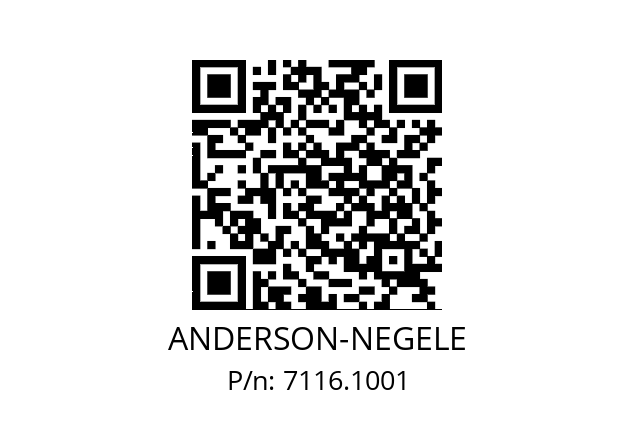   ANDERSON-NEGELE 7116.1001