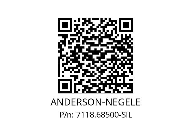  NVS-186/850/SIL ANDERSON-NEGELE 7118.68500-SIL