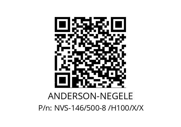   ANDERSON-NEGELE NVS-146/500-8 /H100/X/X