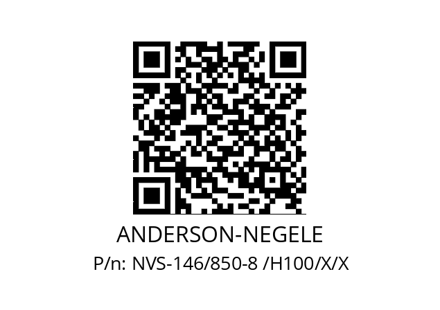   ANDERSON-NEGELE NVS-146/850-8 /H100/X/X