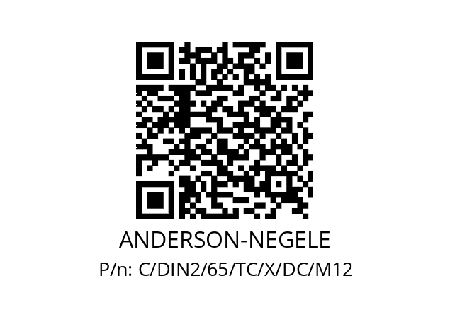   ANDERSON-NEGELE C/DIN2/65/TC/X/DC/M12