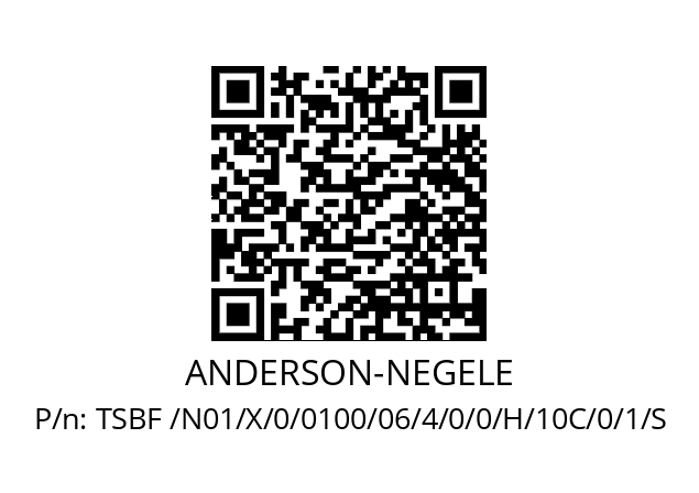   ANDERSON-NEGELE TSBF /N01/X/0/0100/06/4/0/0/H/10C/0/1/S