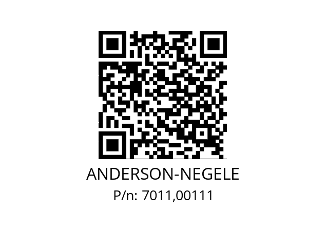   ANDERSON-NEGELE 7011,00111